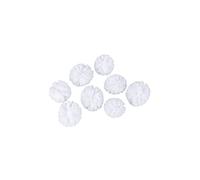 Rayher 76013102 - Pompones de tul, 4 cm de diámetro y 5 cm de diámetro, color blanco
