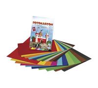 Rayher 81003000 - Cartón fotográfico 10 Colores, 22 x 33 cm, 300 g/m2, Bloque 10bla
