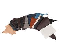 Rayher 8301500 Retales de cuero en diferentes tamaños, formas y colores, envase de 500 g