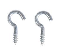 Rayher 8936943 - Ganchos de Rosca curvados, 24 Unidades, galvanizado, 20 m