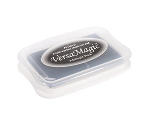 Rayher Almohadilla tinta para sellos negra mate, Versa Magic Chalk, 9,9x6,8x1,9 cm, 29117576