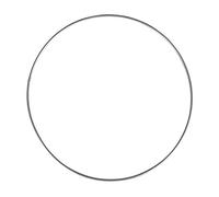 Rayher Aro de metal para manualidades, plateado, 20 cm ø, 3 mm grosor, 2505222