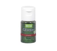 Rayher Bio-Glitter purpurina ultrafina, verde hoja, 7 g, manualidades, decoración, 39589428