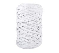 Rayher Braidy - Hilo trenzado, ovillo de 250 g, 4 mm de diámetro, color blanco, 42010102