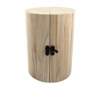 Rayher Cajita madera columna Milano, 21 cm alto, 15 cm Ø, cofre personalizable, 62407000