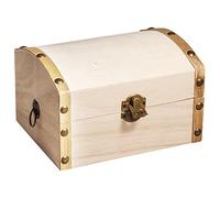 Rayher Cofre de Madera, 13,5x10x8 cm, con Cierre y argollas, 62609000