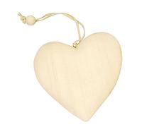Rayher Colgante de Madera con Forma de corazón, FSC Mix Credit, 10 cm de diámetro, 62223000