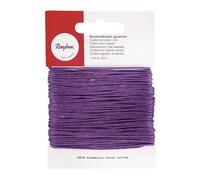 Rayher - Cordón de algodón Encerado (1 mm, 20 m), Color Morado