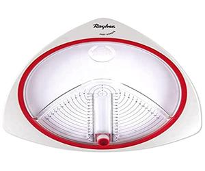 Rayher Cortador circular con 3 cuchillas de repuesto, para cortar círculos de 2,6 a 15 cm, corta papel, fotografías, gomaespuma, cartón y mucho más