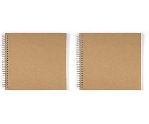Rayher Cuaderno DIN A5, Horizontal, Blanco, 60 páginas, 70 g/m2 (Paquete de 2)