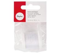 Rayher Cuentas hilo de 0,5 mm, longitud aprox. 100 m, Color blanco, 8900102