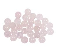 Rayher Cuentas Piedras semipreciosa Cuarzo Rosa, ø 6mm, Bolsa 30uds, Rosa, 17119000
