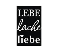 Rayher Etiquetas D Lebe,Lache,Liebe, Papel, incoloro, 40x65mm