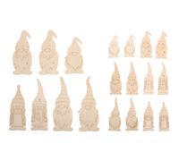 Rayher Familia de gnomos de Madera de Chapa, 3,6-9 cm, Grosor 1 mm, Bolsa 18uds, Natural, 46804505