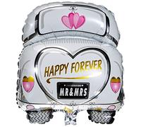 Rayher Globo gigante de coche de novios, 49 x 63 cm, Globo para bodas, apta para aire, 87016000