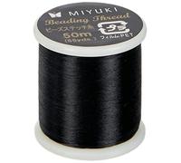 Rayher Hilo de Nylon negro, 50 m, 0,27 mm ø, para abalorios rocallas y Delica, 89300576