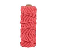 Rayher Hilo macramé, coral, 3 mm ø, 70 m aprox. 210 g, para tejer y manualidades, 44007212