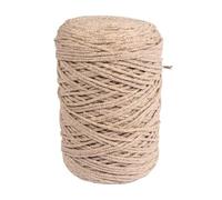 Rayher Hilo recicl Trenzado c Hilo Dorado, 2mm, Trenzado, Aprox. 240 m, Ovillo 250 g, Arena, 42013504