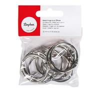 RAYHER HOBBY 2520600 Anillos de Metal para Abrir, 32 mm de diámetro Interior, Bolsa de 9 Unidades