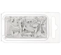 RAYHER HOBBY 7871602 Tachuelas (Redondas, 4 y 8 mm, 75 Unidades), Color Blanco