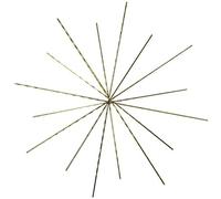 RAYHER HOBBY Rayher 2525200 - Estrella de Alambre para Perlas (10/8 cm de diámetro, 3 Unidades)