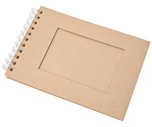 RAYHER Hobby Rayher 8169200 - Álbum de Fotos en Espiral, Horizontal, DIN A5, 30 Hojas, 200 g/m2, Color Natural