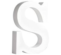 Rayher MDF Letra S, FSC 100%, 7,7x2x11cm, blanco, 64558102