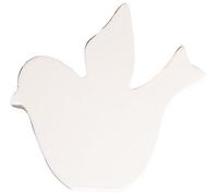 Rayher MDF Símbolo pájaro FSC 100%, 9,8x2x11cm, blanco, 64570102