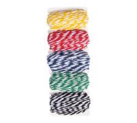 Rayher Mezcla de Cordel de Panadero, 5 Colores Cada uno 4m, Bolsa 20m, Coloreado, 55951999