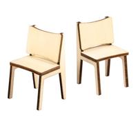 Rayher Mini sillas de Madera, FSC 100%, 2,2x2,5x4cm, Bolsa 2uds, Natural, 46818505