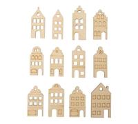 Rayher Miniaturas Mader nordica, FSC Mix Credit, 3,5-4,2 cm, Surtido, Bolsa 12 uds, Natural, 46810505