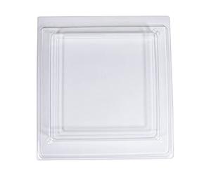 Rayher Molde cuadrado PET, 25x25x2 cm, 1,3 cm borde, bandeja decoración y manualidades, 36128000