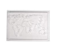 Rayher Molde de fundición de mapa del mundo, molde de fundición para manualidades de hormigón, molde con diseño de mapa del mundo para fundición con yeso de París, plástico transparente, reutilizable