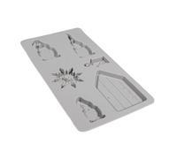 Rayher Molde duendes, 6 figuras, 14,5x26x1 cm, silicona reutilizable, para manualidades, 36122000