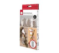 Rayher Molde silicona Amigos de los renos, 6 formas, 14,5x26x1 cm, decoración Navidad, 36133000
