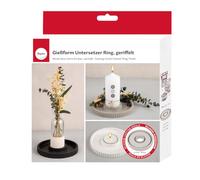 Rayher Molde silicona Bandeja Anillo, acanalado, 17cmx2cm, gris, 36175000