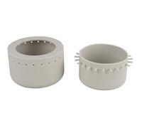 Rayher Molde Silicona Cuenco 11cm Borde Agujero, ø 11cm x 6,5cm Alto, Gris, 36196000