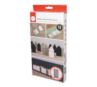 Rayher Molde silicona mini casas nórdicas, 14,5x26x1,5cm, 12, caja 1uds, Gris, 36170000