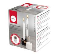 Rayher Molde silicona portavelas acanalado, Para velas de té y velas de palo, 52x80, gris, 36186000