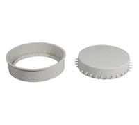 Rayher Molde Silicona Posavasos Borde Agujeros, ø 17cm x 4cm Alto, Gris, 36198000