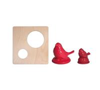 Rayher Moldes de látex, moldes, set "Pájaros", 2 moldes pajaros grande + pequeño, 1 soporte para molde, moldes para hormigón creativo, Raysin, jabón creativo, perlas de cera, 47016000