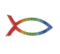 Rayher, motivo de pez en cera, colores del arcoíris, 4 x 2 cm, 31507000 | Motivo de cera «Pez», 4 × 2 cm, para comuniones, bautizos y confirmaciones, fácil de usar, se puede combinar a gusto