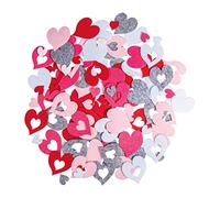Rayher Motivos de Fieltro Mezcla de Corazones, 1,7+4cm, autoadhesivos, Bolsa 105 uds, Coloreado, 43000999