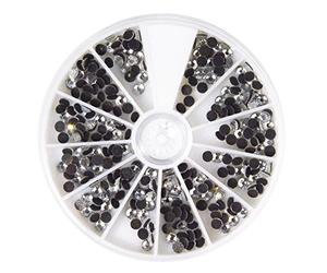 Rayher Piedras Strass hotfix, 288 brillantes color cuarzo, 4 mm ø, Strass adhesivo, 15129801