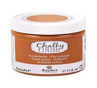 Rayher Pintura a la tiza Chalky Finish, naranja oscuro, 118 ml, vintage, shabby chic, 38867218