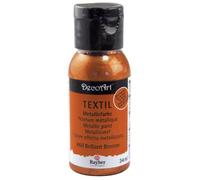 Rayher Pintura Metalizada para Tela, 34 ml, acrílico, marrón, 0,3 x 0,3 x 0,78 cm, 34