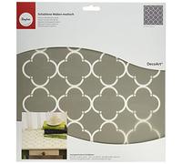 Rayher Plantilla de máscara para Manualidades y Pintura, Plantilla de Pantalla de Seda Reutilizable con diseño de Panal, 30,5 x 30,5 cm, Gris, 38967000