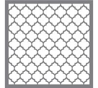 Rayher Plantilla para pintar paredes y muebles con enrejado, reutilizable, 30,5x30,5 cm, 38968000