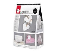 Rayher Polvo moldear Raysin 100 blanco, 10 kg yeso en polvo, seca al aire, manualidades, 34474102