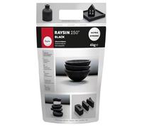 Rayher Polvo para moldear Raysin 250, negro, 4 kg, manualidades, decoración, 34480576